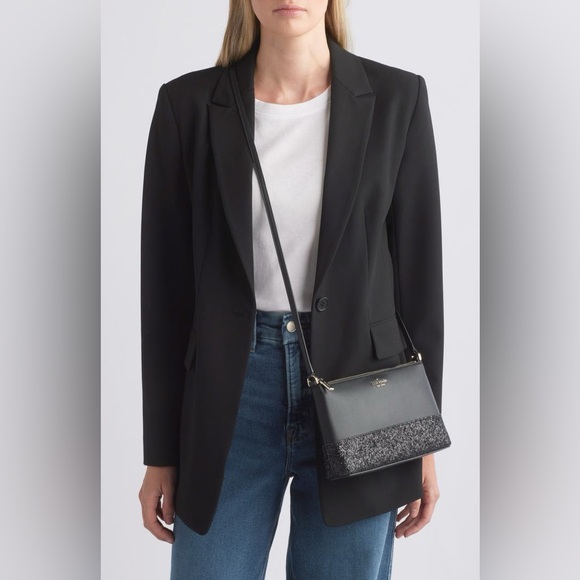 Kate Spade NWT Flash Glitter Crossbody Black. - Picture 7 of 7